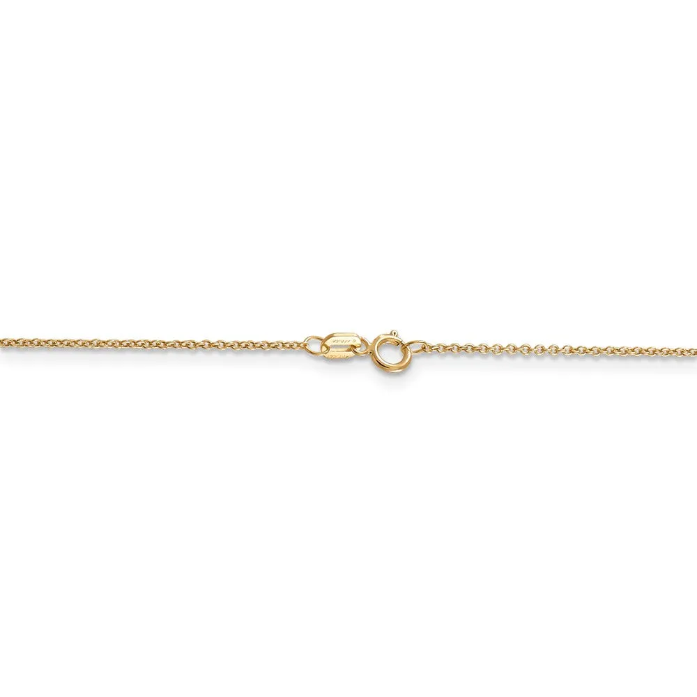 14k Yellow Gold Heart and Key Set (39mm) Necklace