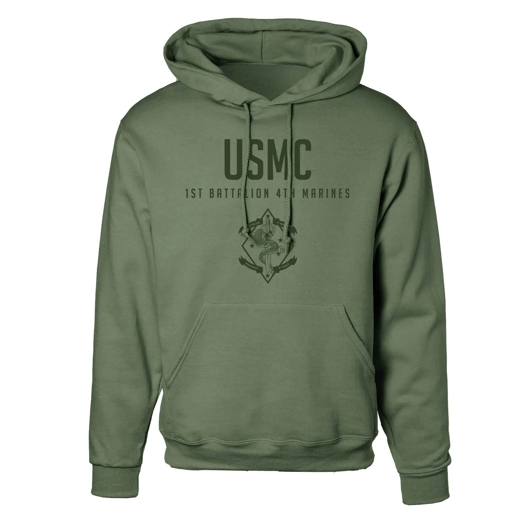 1st Battalion 4th Marines Tonal Hoodie