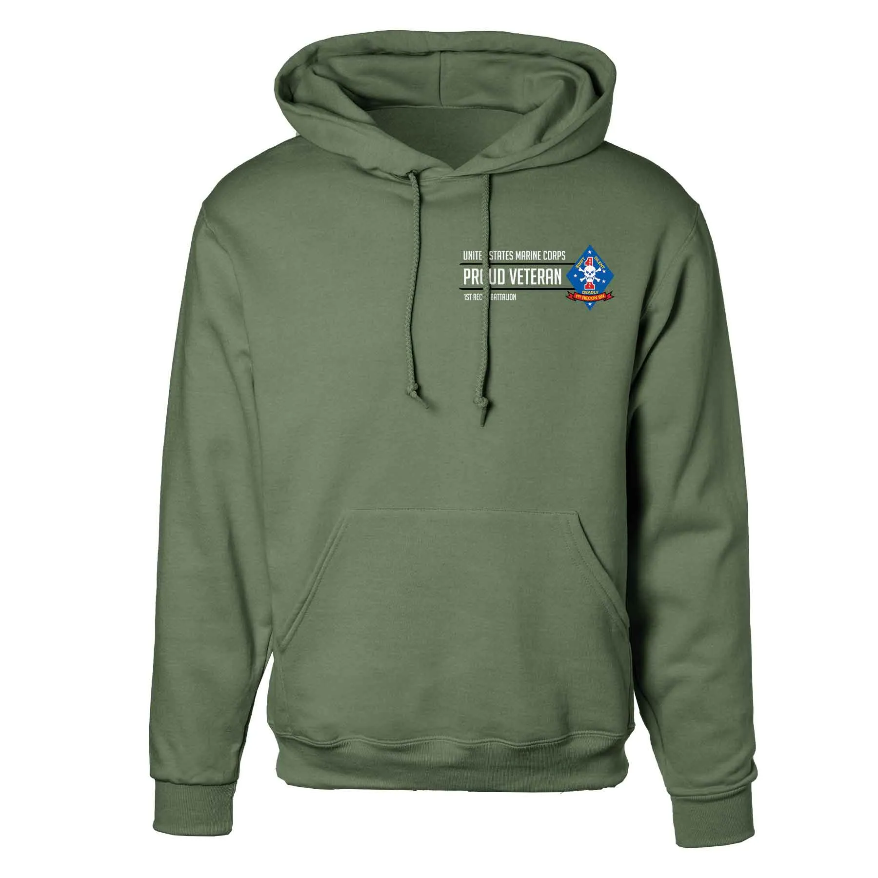 1st Recon Battalion Proud Veteran Hoodie