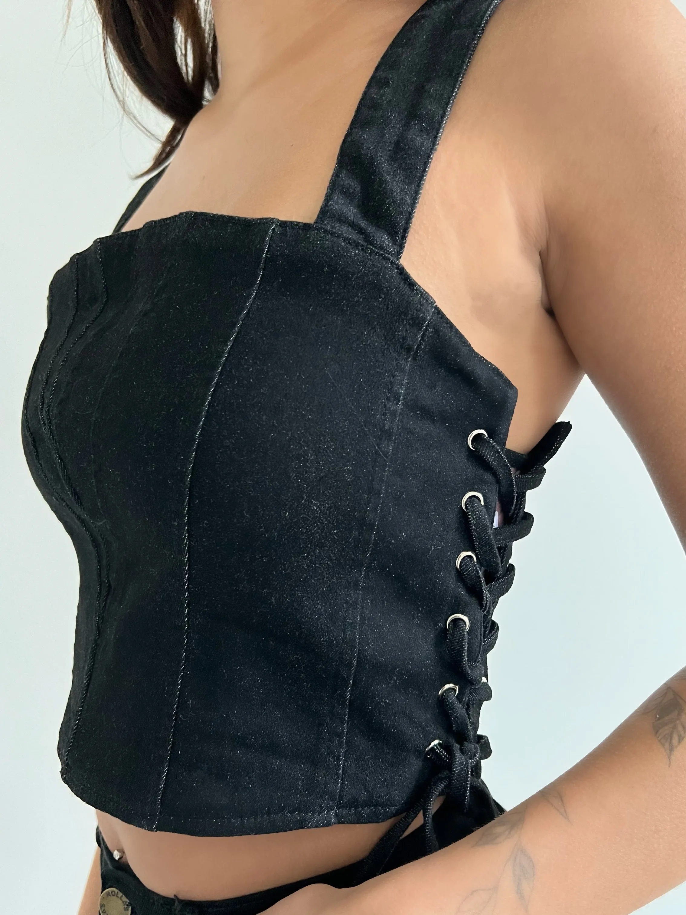 27 Beau Denim Bustier Top