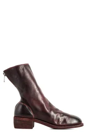 788 leather boots - Burgundy