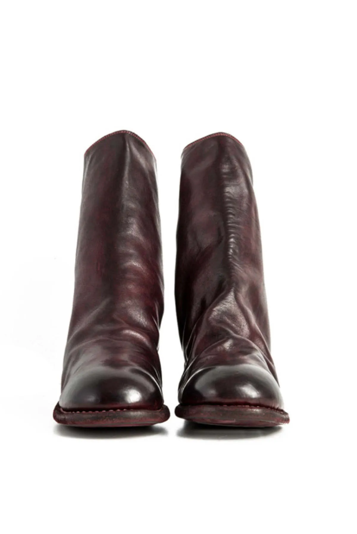 788 leather boots - Burgundy