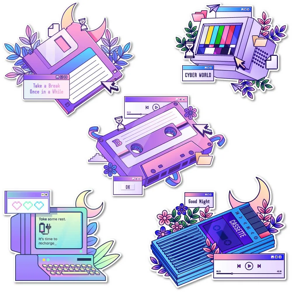 Aesthetic Die Cut Sticker Pack