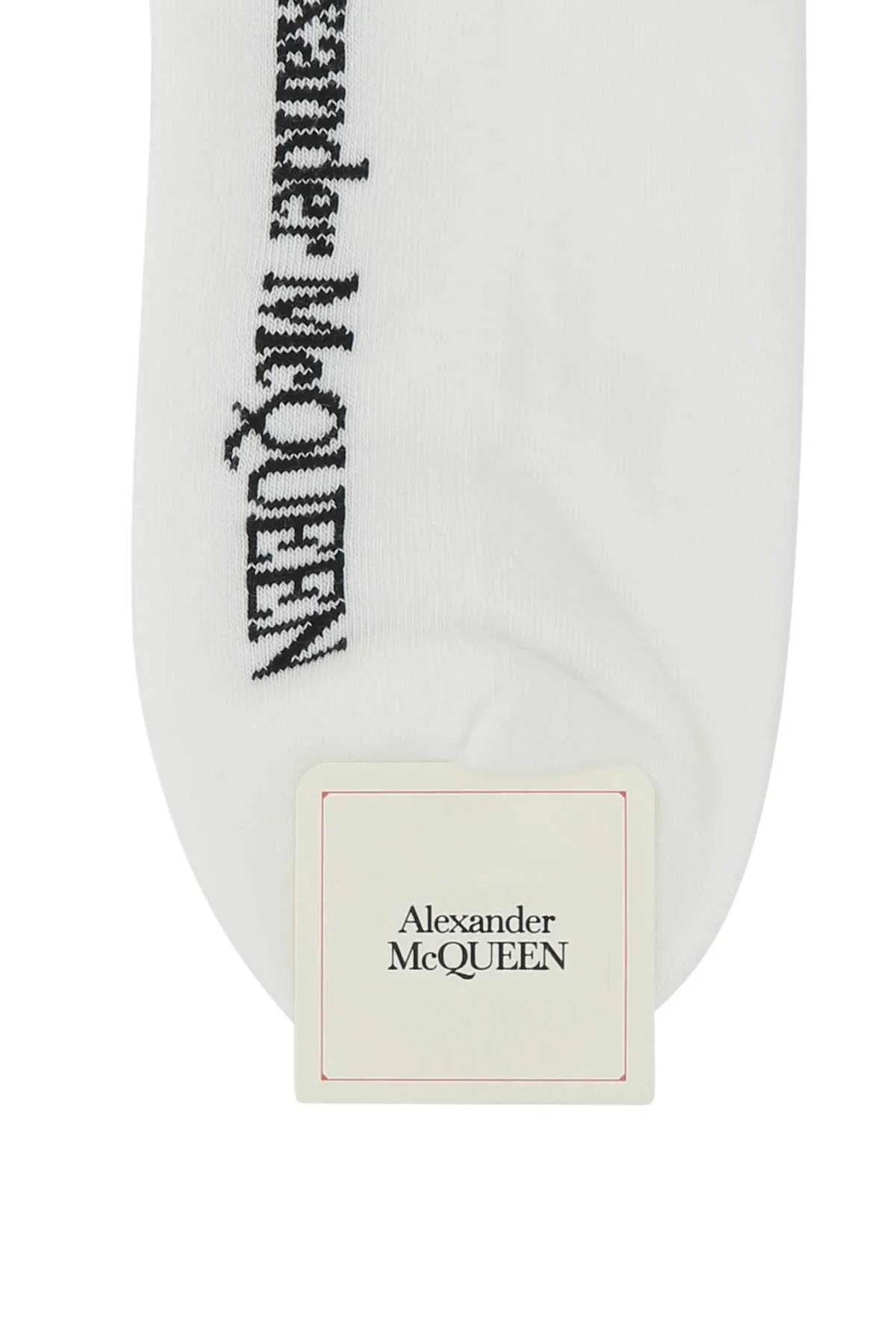 Alexander McQueen Graffiti Logo Intarsia-Knit Socks