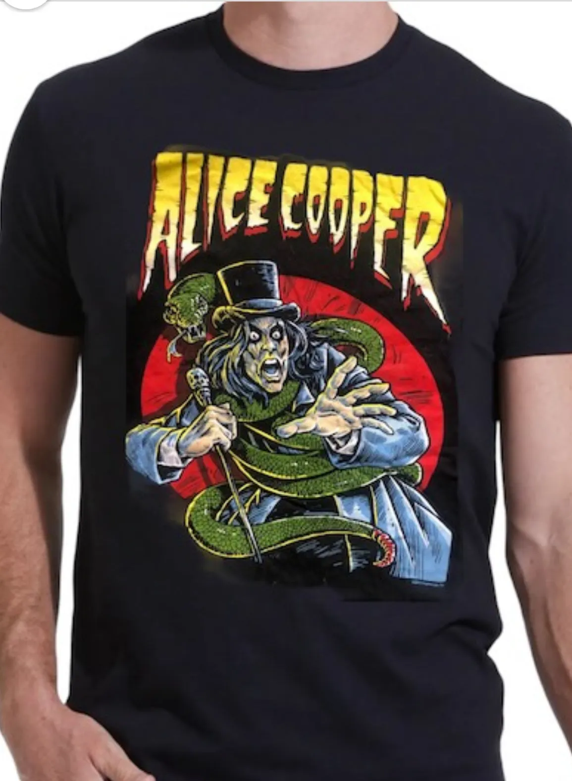 Alice Cooper Sketch Amplified Official Unisex T-Shirt New XXL