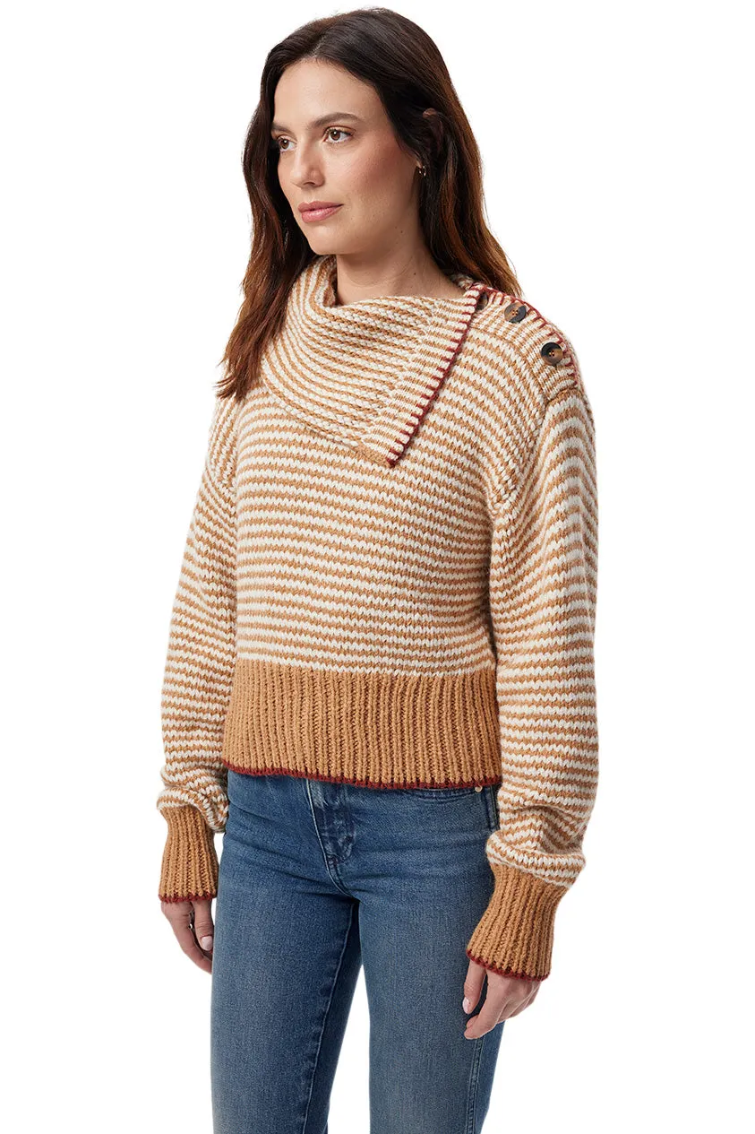 AMO Denim Stefania Sweater in Brown Sugar