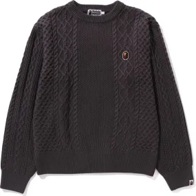 APE HEAD ONE POINT KNIT SWEATER MENS