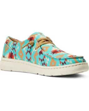 Ariat Women's Saddle Southwestern Print Casual Hilo Shoes - Moc Toe