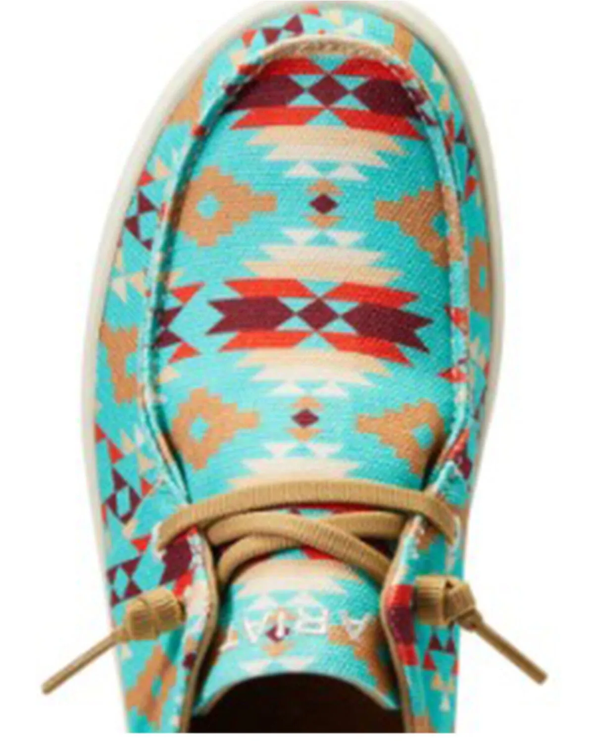 Ariat Women's Saddle Southwestern Print Casual Hilo Shoes - Moc Toe