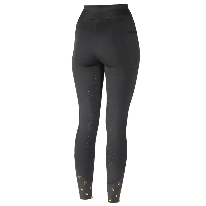 Aubrion Porter Full Grip Ladies Winter Riding Tights - Black