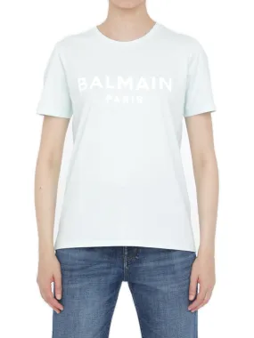 Balmain Logo Printed Crewneck T-Shirt