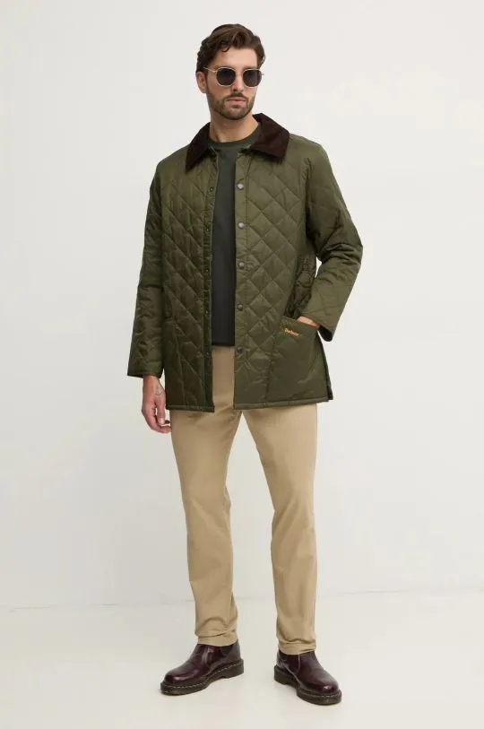 Barbour jacket le Quilt men's green color MQU0001