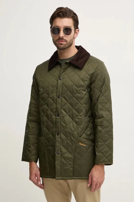 Barbour jacket le Quilt men's green color MQU0001