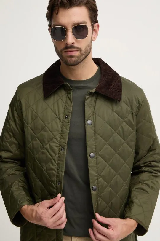 Barbour jacket le Quilt men's green color MQU0001