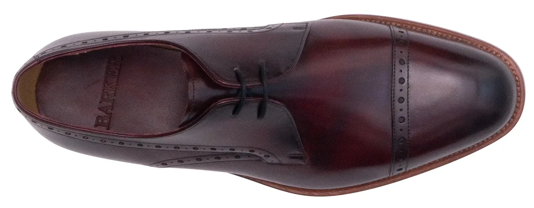 Barker Wye 4780 Mens Leather Lace Up Brogue Shoe