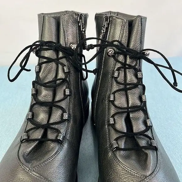 BeautifeelLow Wedge Pewter Booties