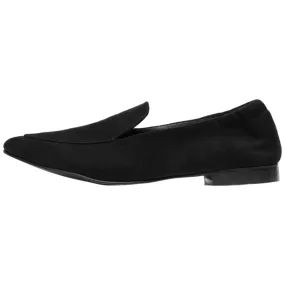 Bianco Tracy Suede Black Loafers