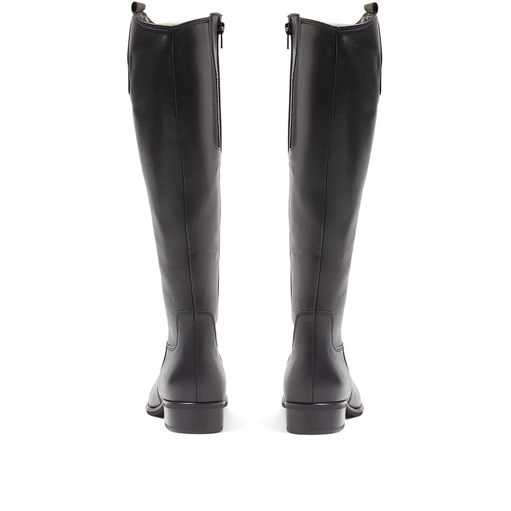 Brook Slim Calf Fit Leather Riding Boots - GAB28507 / 313 145