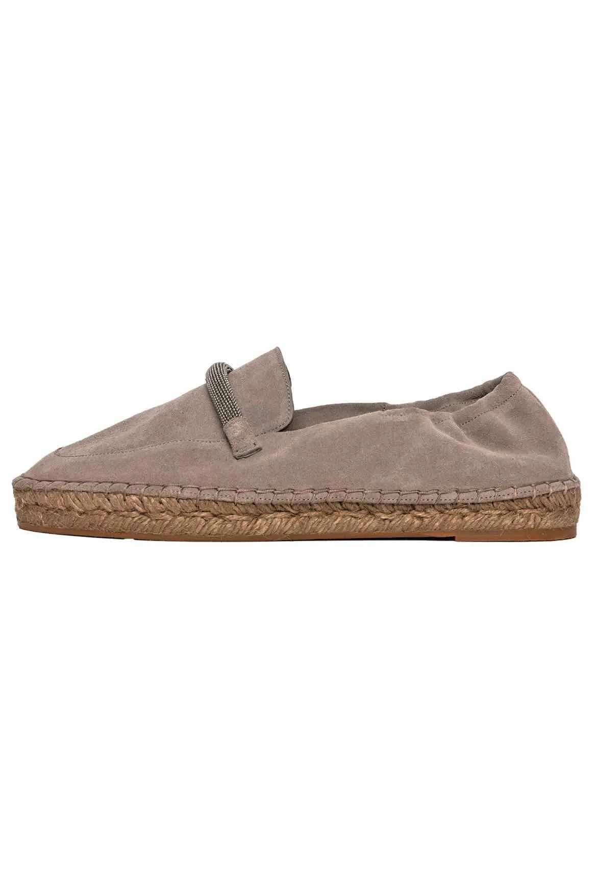 Brunello Cucinelli Size 37 Monili Leather Espadrilles