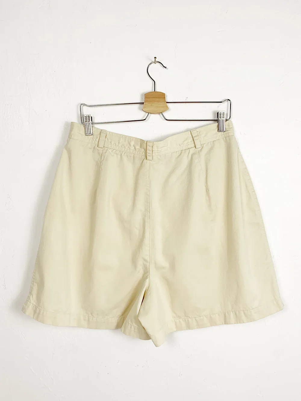 CHAUS Khaki Pleat Front Cotton Trouser Shorts