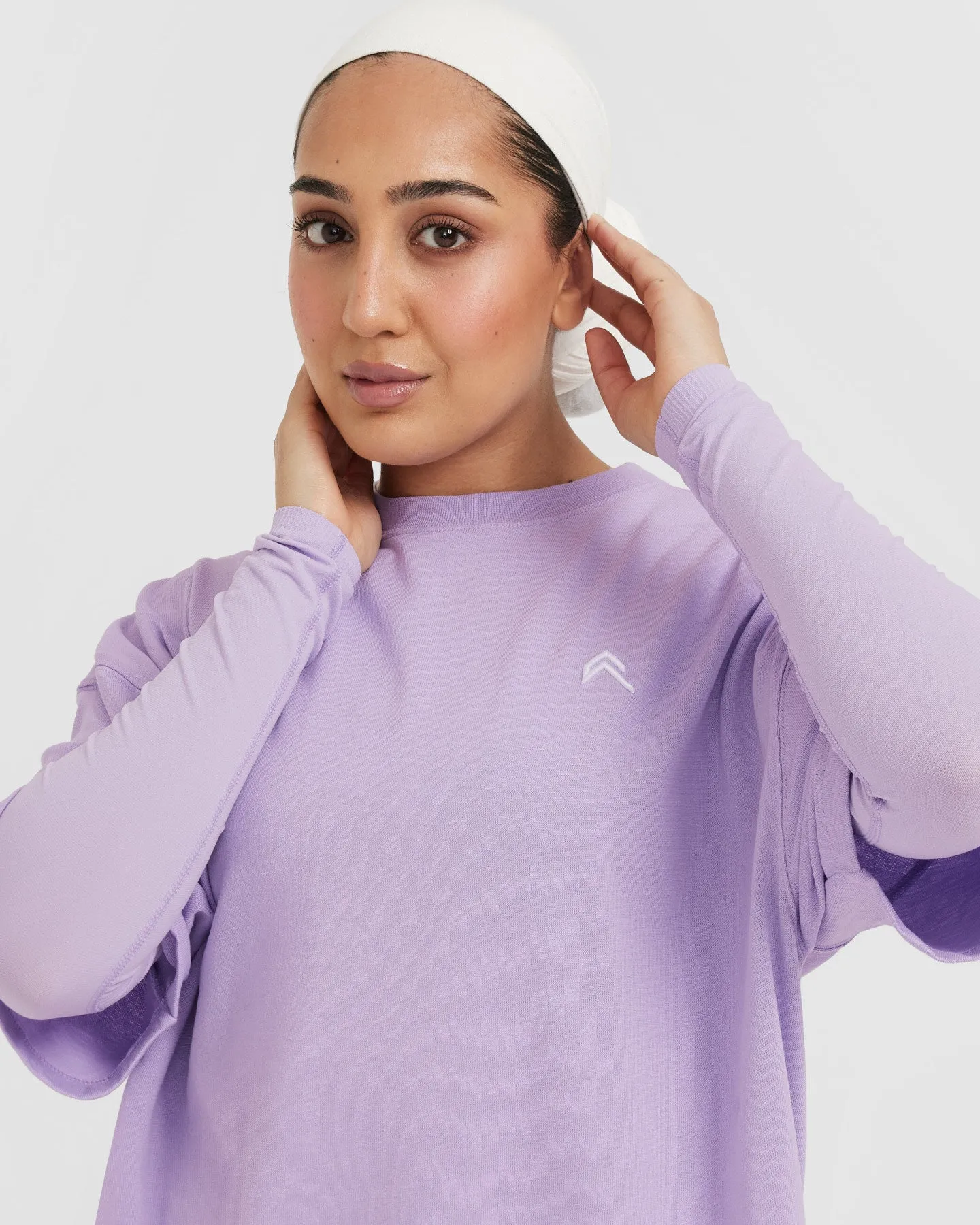 Classic Oversized Longline T-Shirt | Wisteria Purple