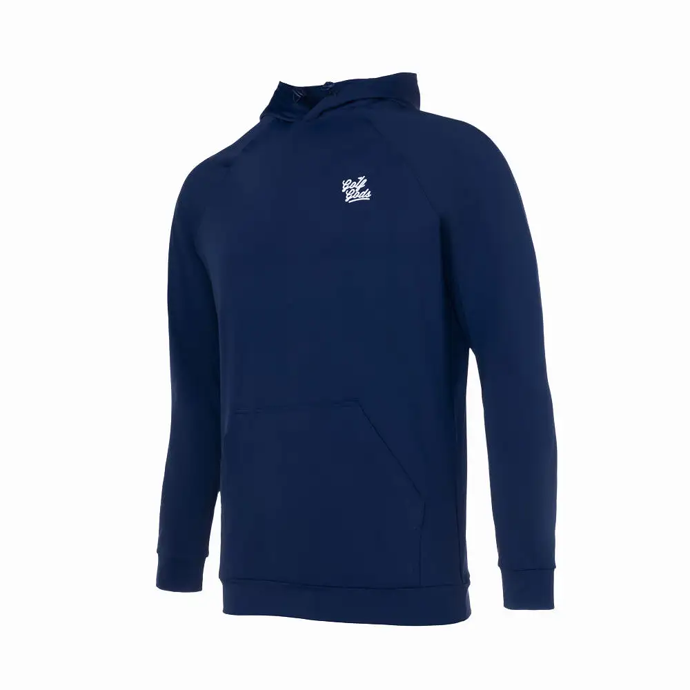 Clubhouse Script Hoodie in Navy Blue