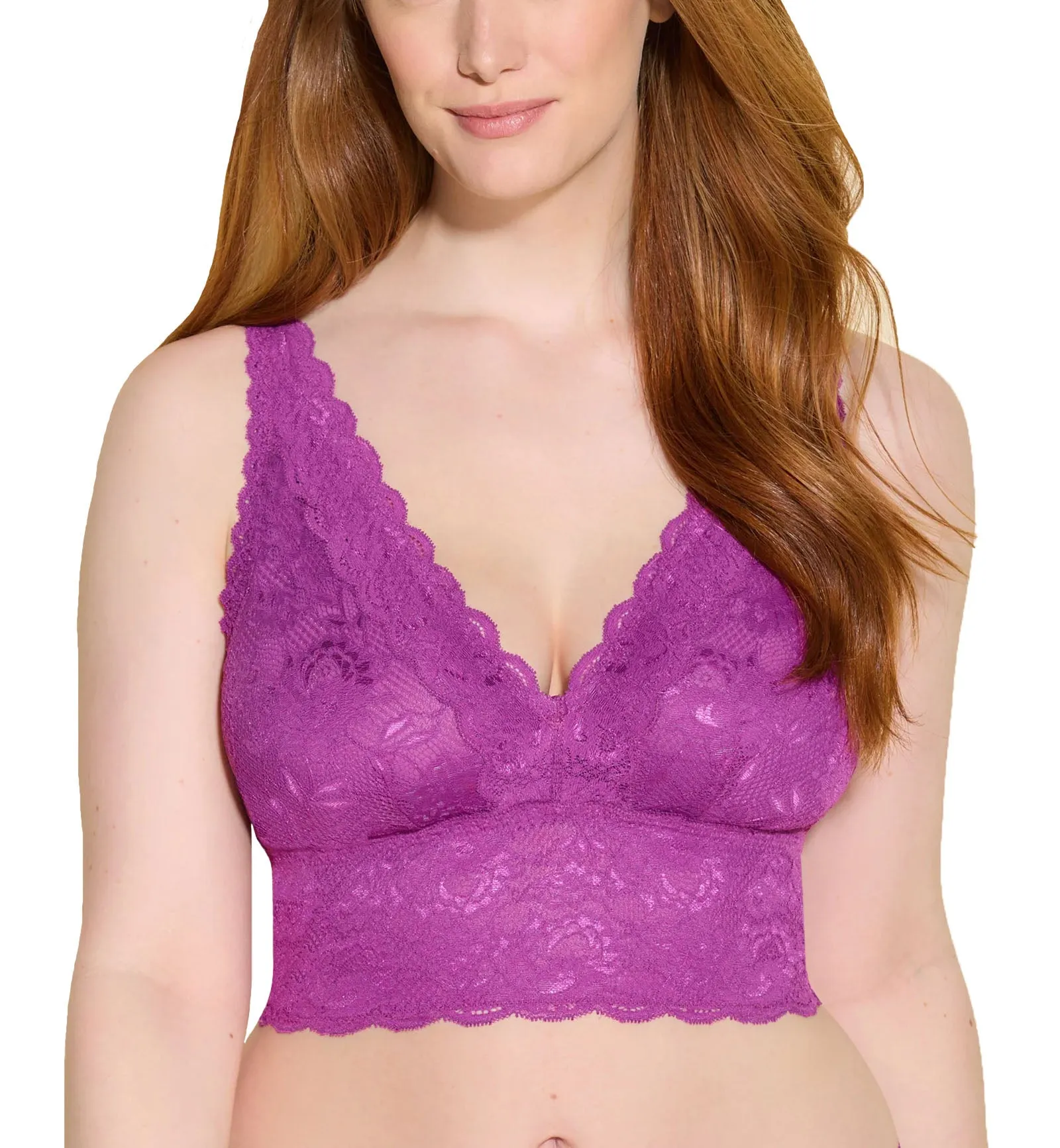 Cosabella Never Say Never CURVY Plungie Longline Bralette (NEVER1385) - Swiss Beet