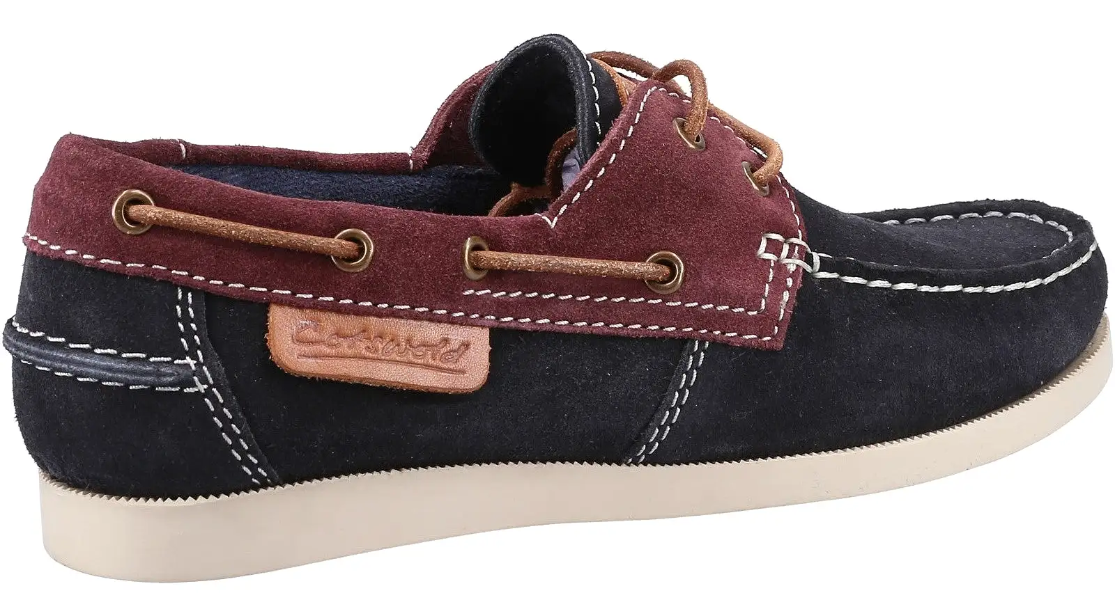 Cotswold Idbury Womens Leather Lace Up Boat Shoe