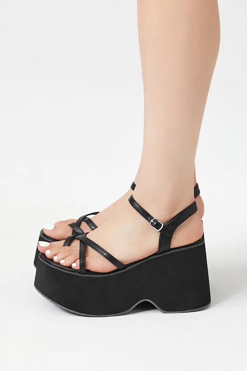 Crisscross Flatform Wedges