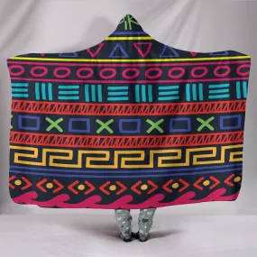 Customised Hoodie Blanket CrissCross Tribal Pattern