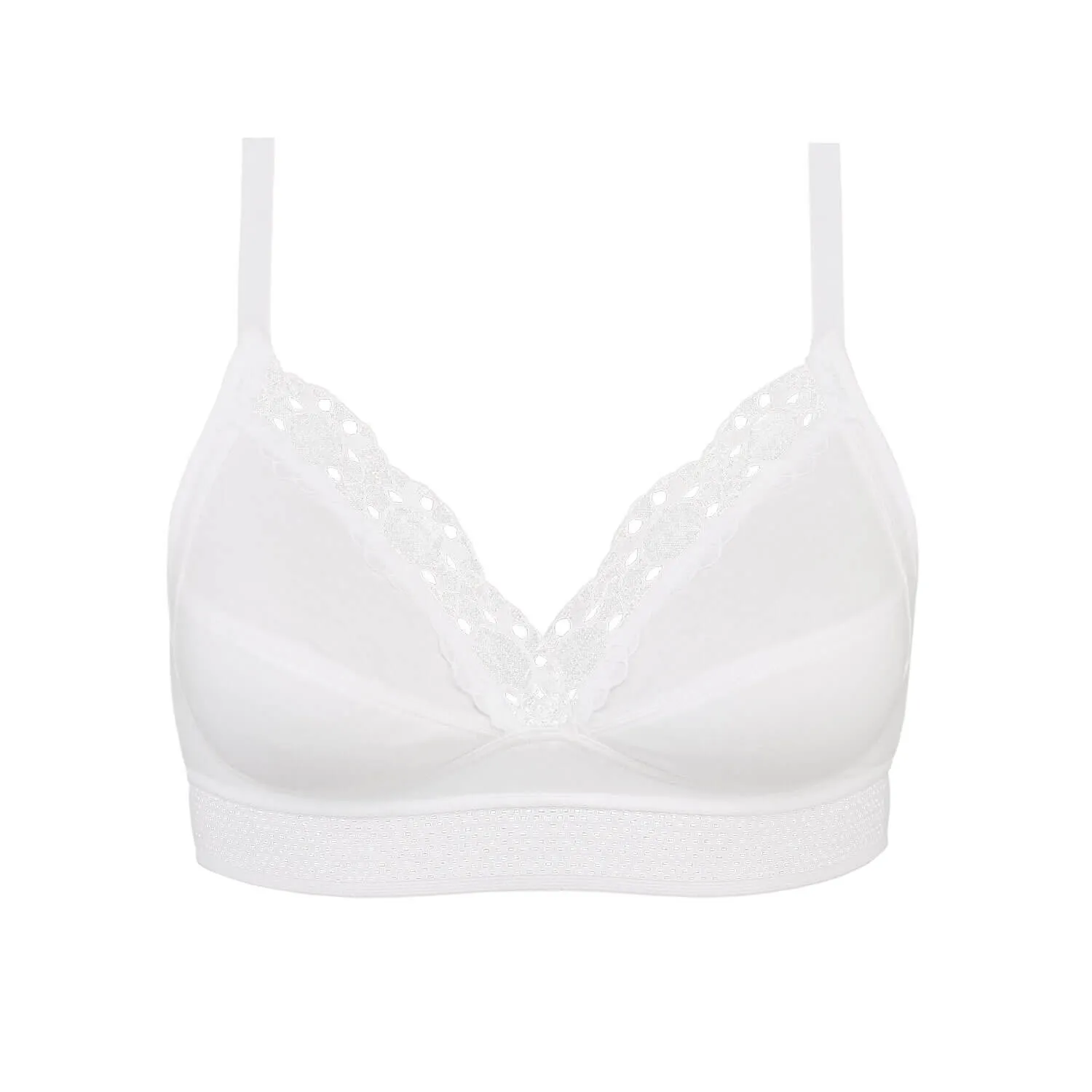 Feel Good Support Organic Cotton Bra - White