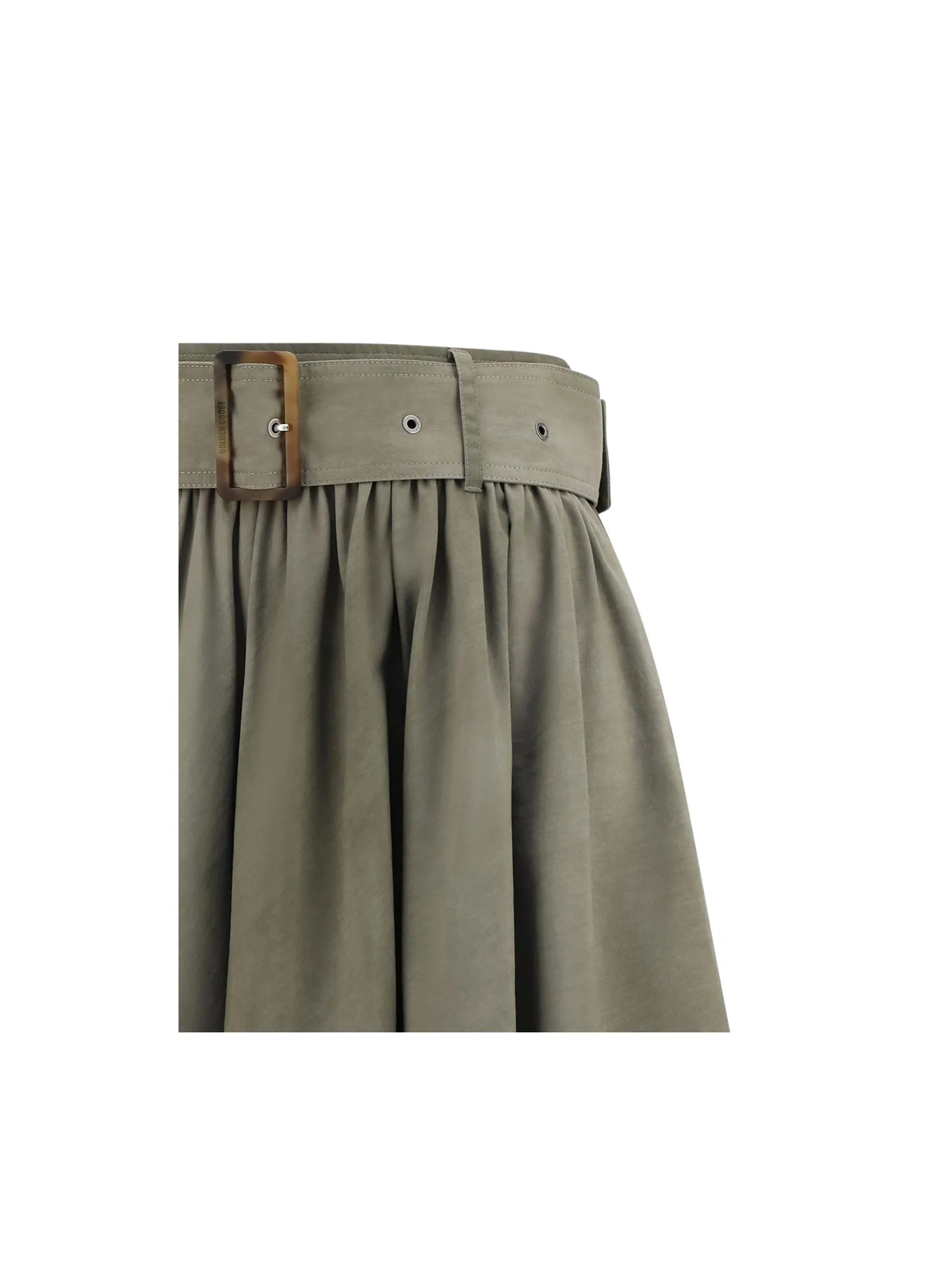 Golden Goose Deluxe Brand Estella Belted Flared Midi Skirt