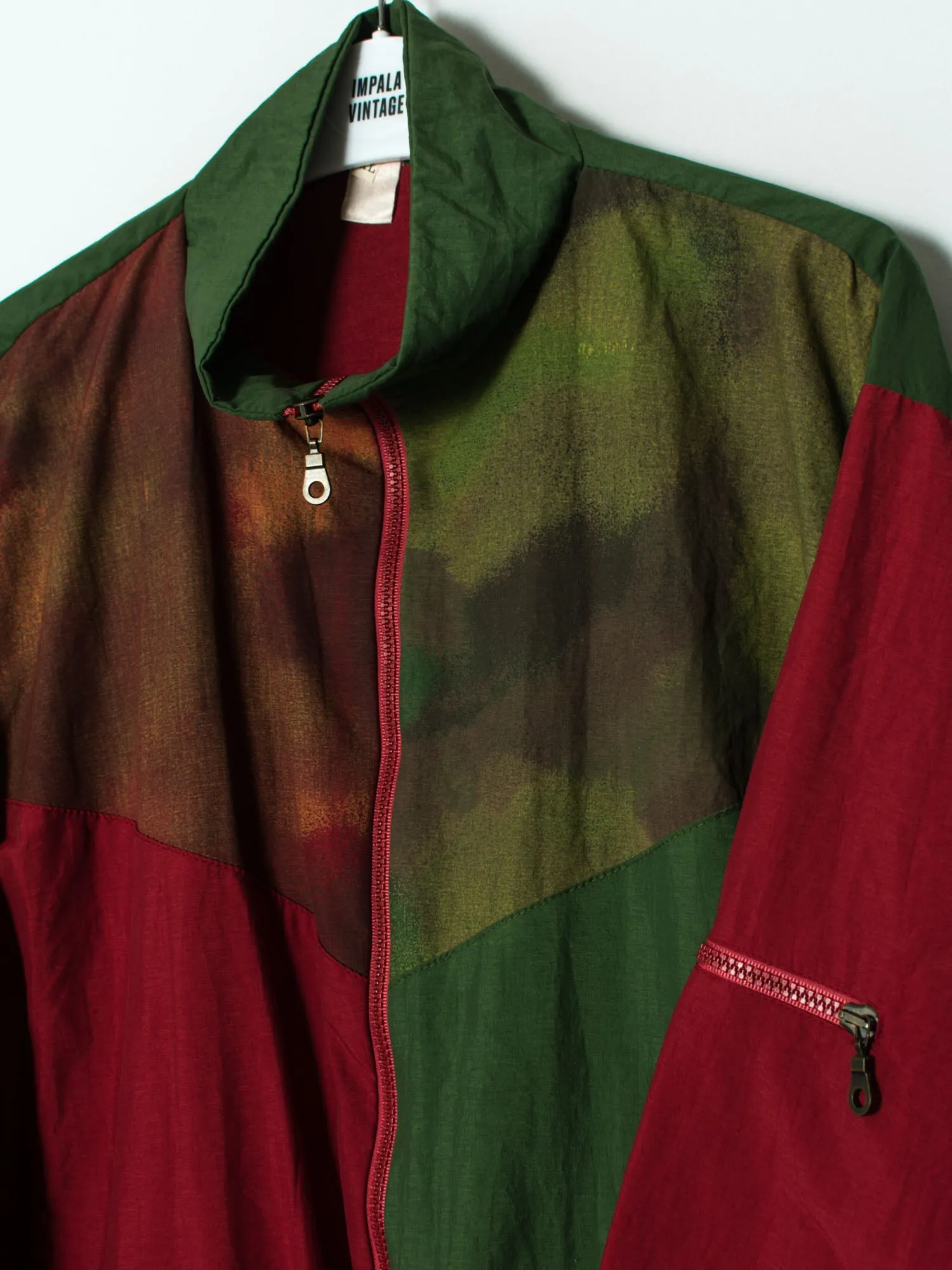 Green & Red Fashion Shell Jacket