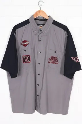 HARLEY DAVIDSON Multi Patch Mechanics Short Sleeve Shirt (XXL)