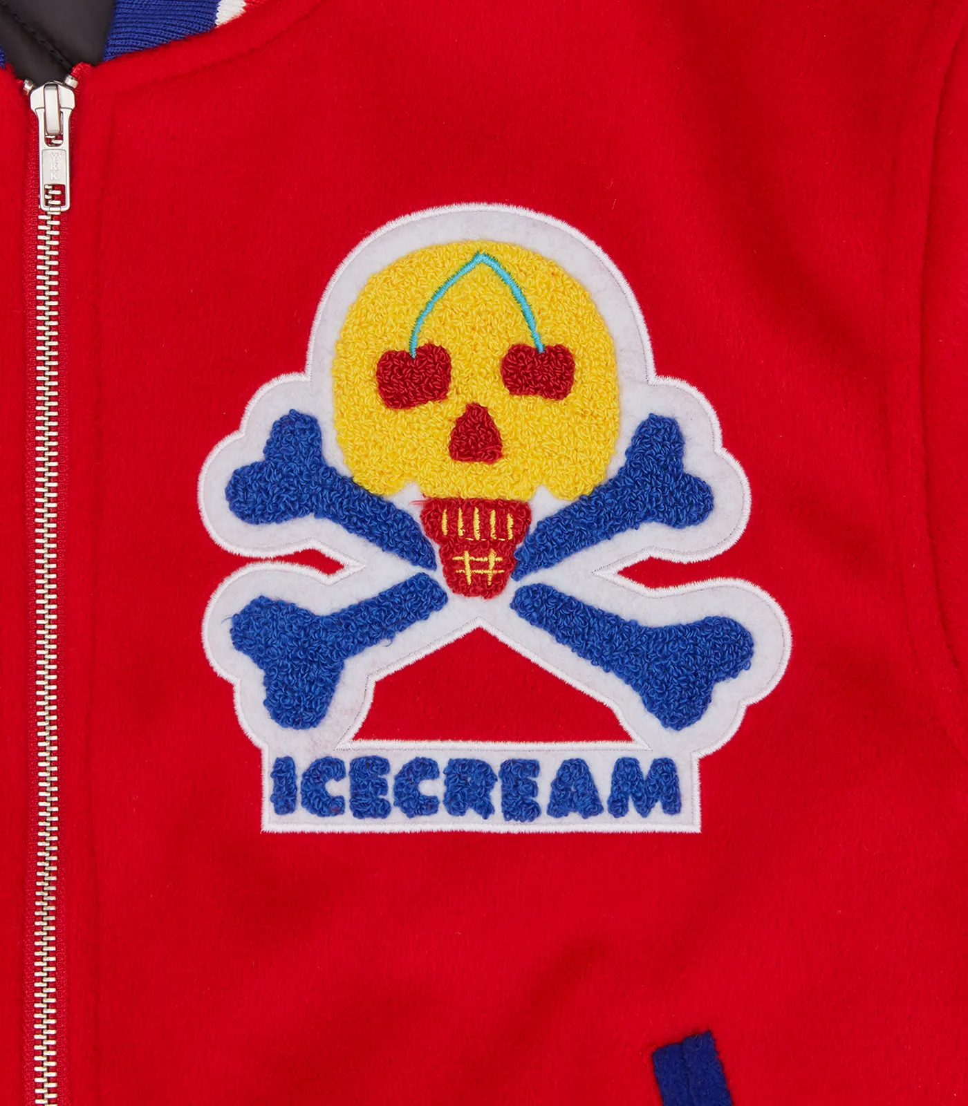 ICECREAM SUPPLIES VARSITY JACKET - RED