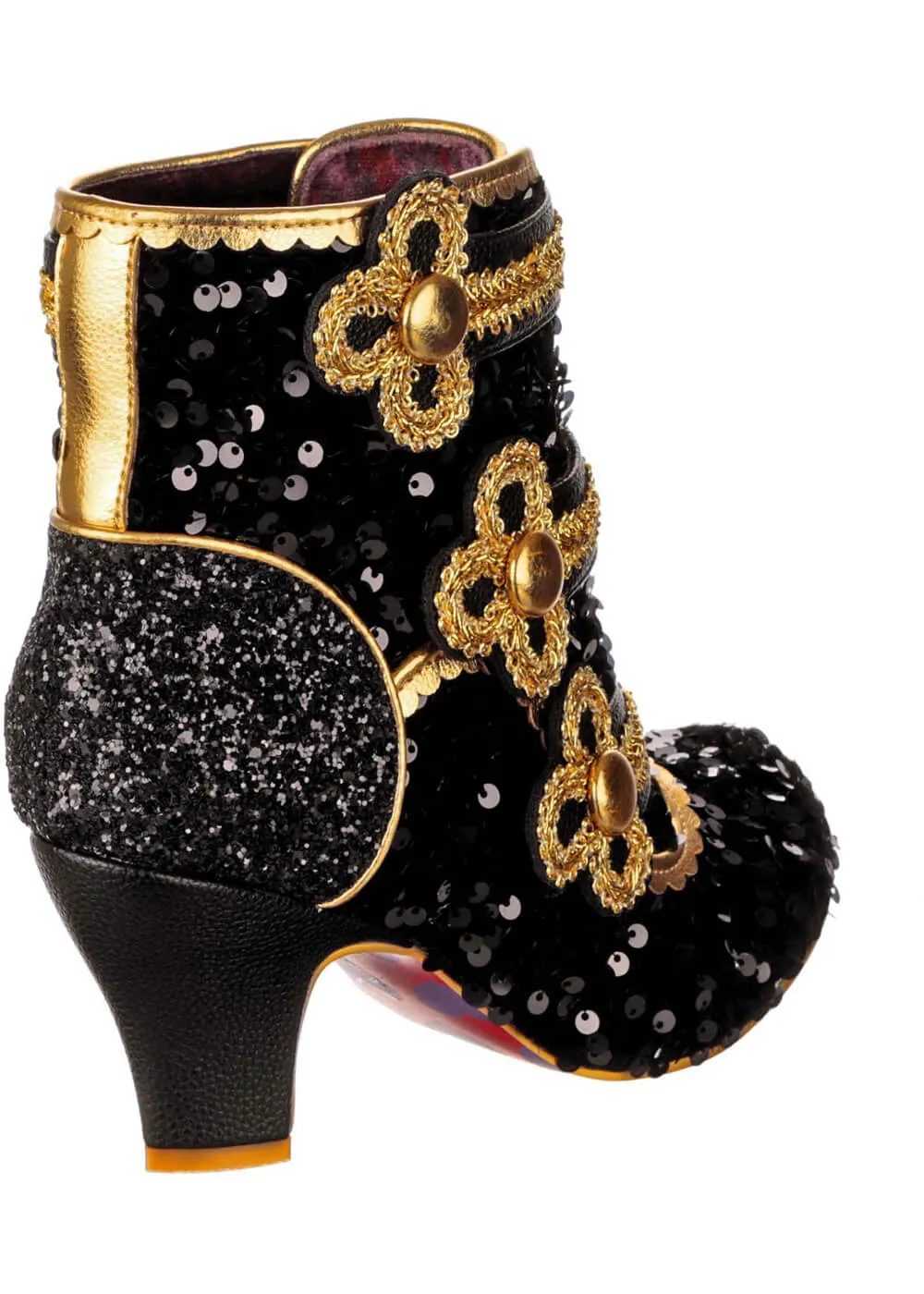 Irregular Choice Christmas Mouse King Boots Black