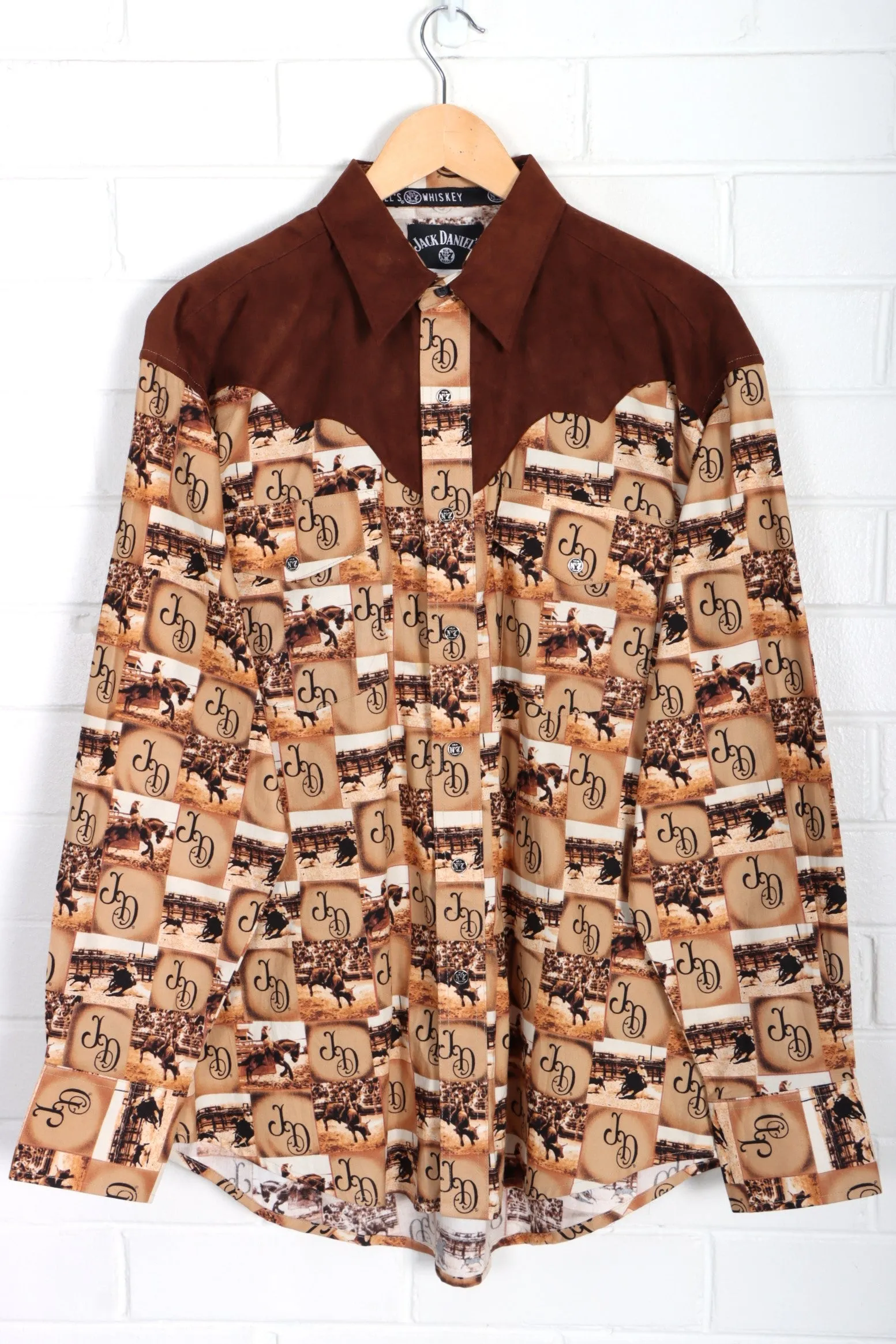 JACK DANIEL'S Printed Old No.7 Western Shirt (L)