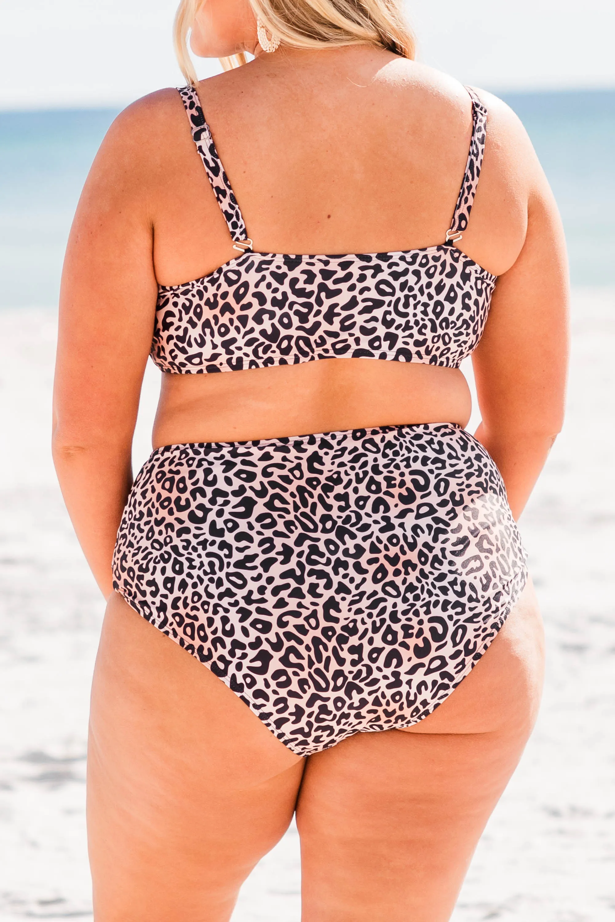 Jungle On The Beach Swim Bottom, Leopard