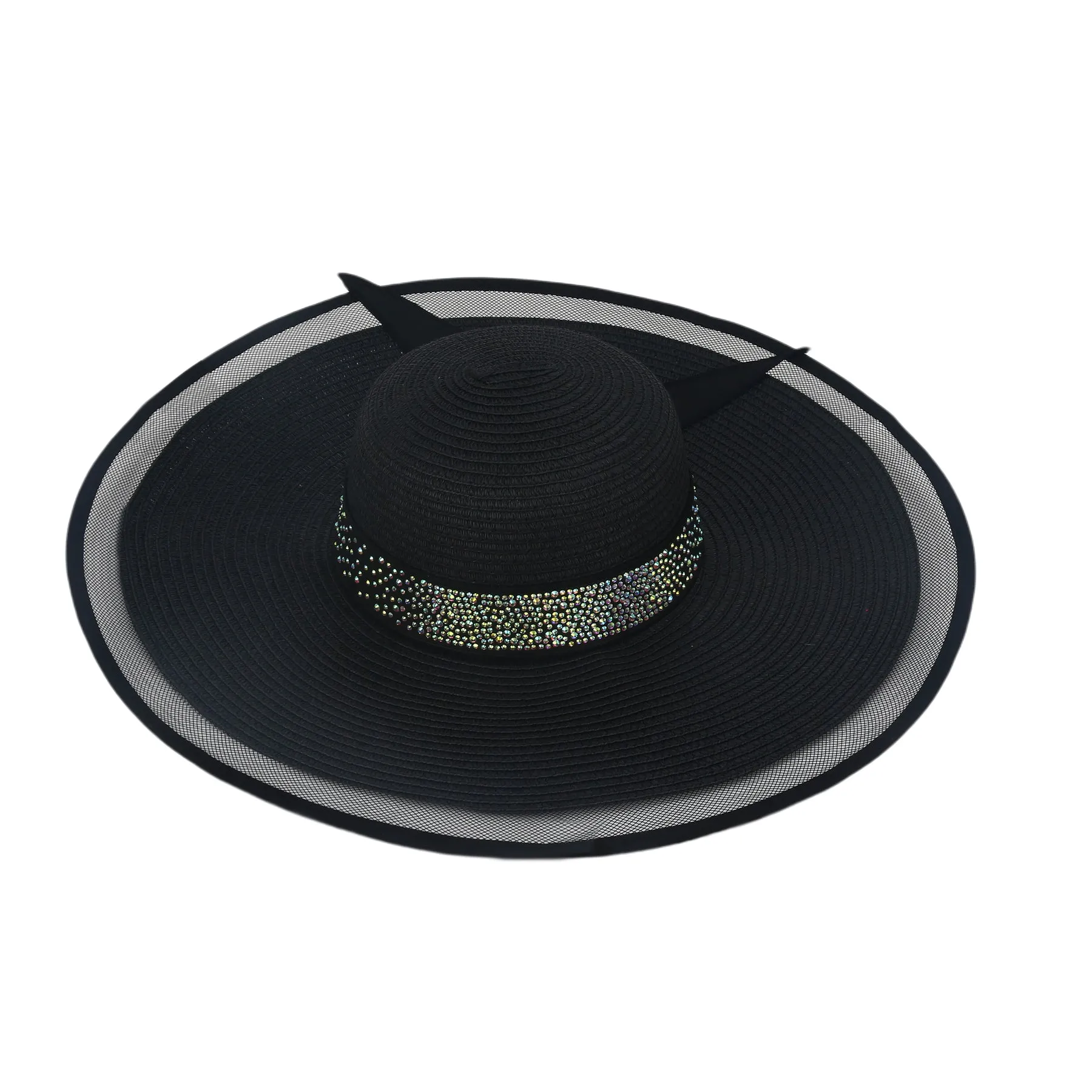 Kate Designer Beach Hat in Black