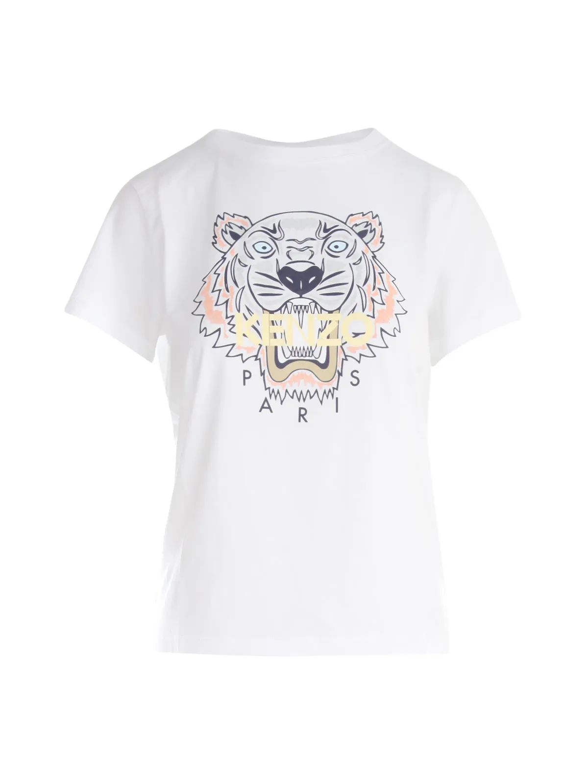 Kenzo Tiger Head Printed Crewneck T-Shirt