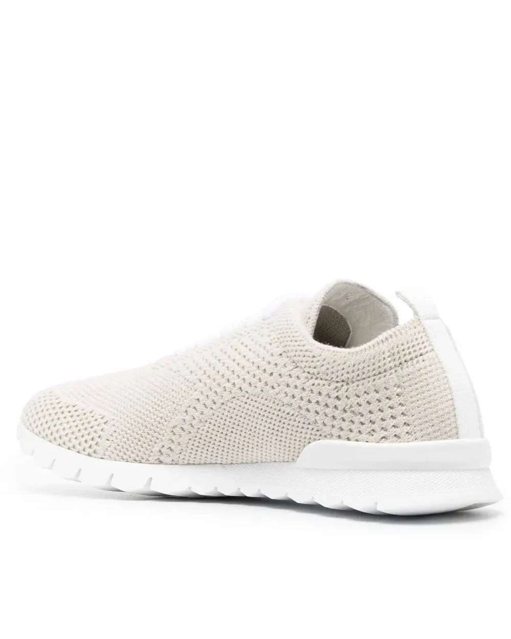 Knit Low Top Sneaker in Beige