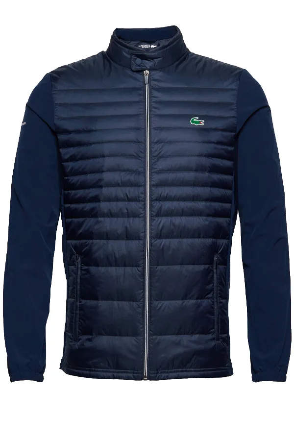 Lacoste Quilted Jacket Lightweight Navy