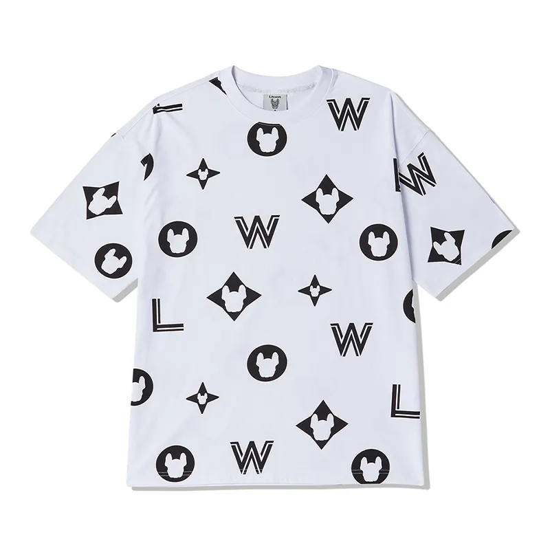 LifeWork Big Monogram Tee White