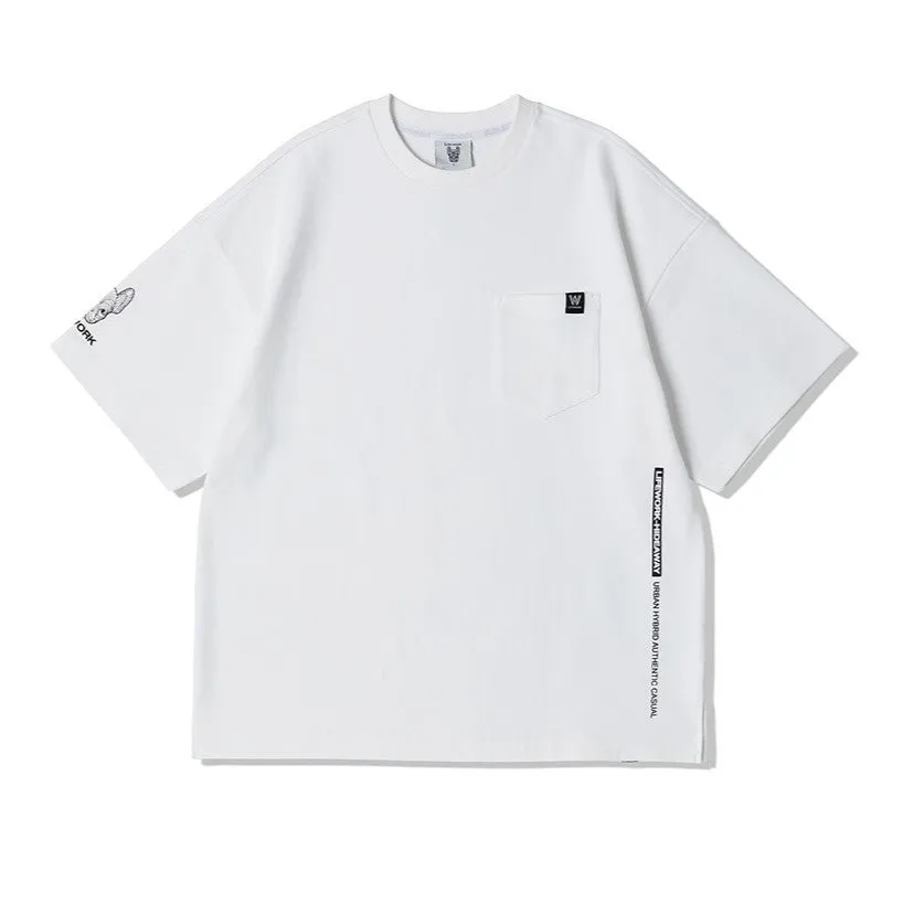 LifeWork Bulldog Pocket Tee White