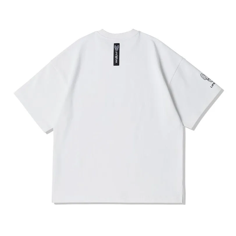 LifeWork Bulldog Pocket Tee White