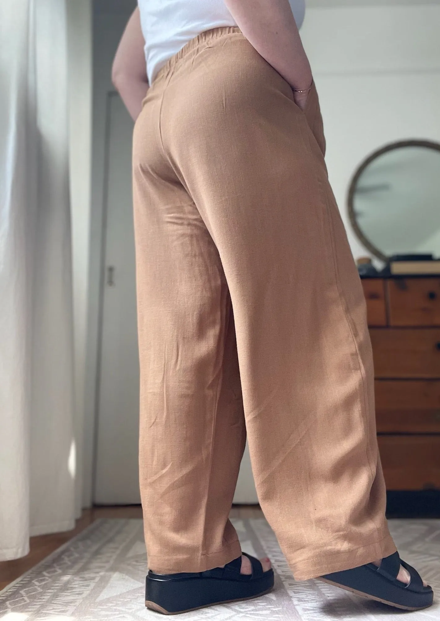 Linen Barrel Pant