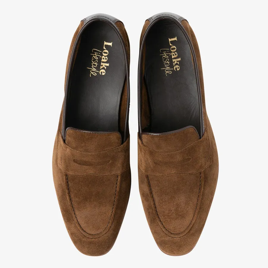 Loake - Darwin Loafers in Tan Suede