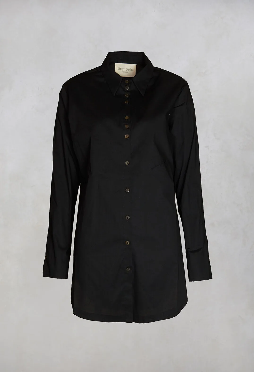 Longline Shirt in Black