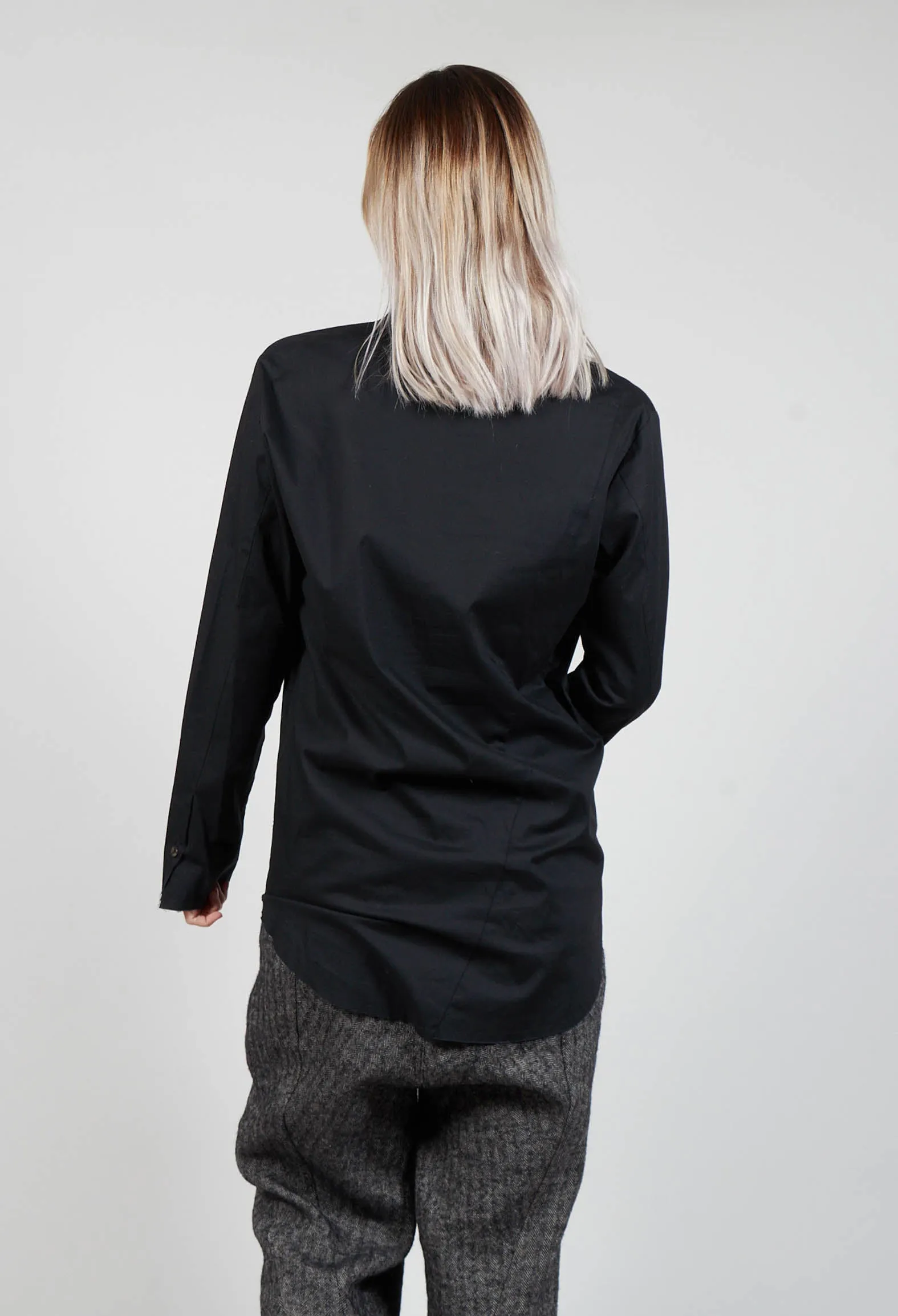 Longline Shirt in Black