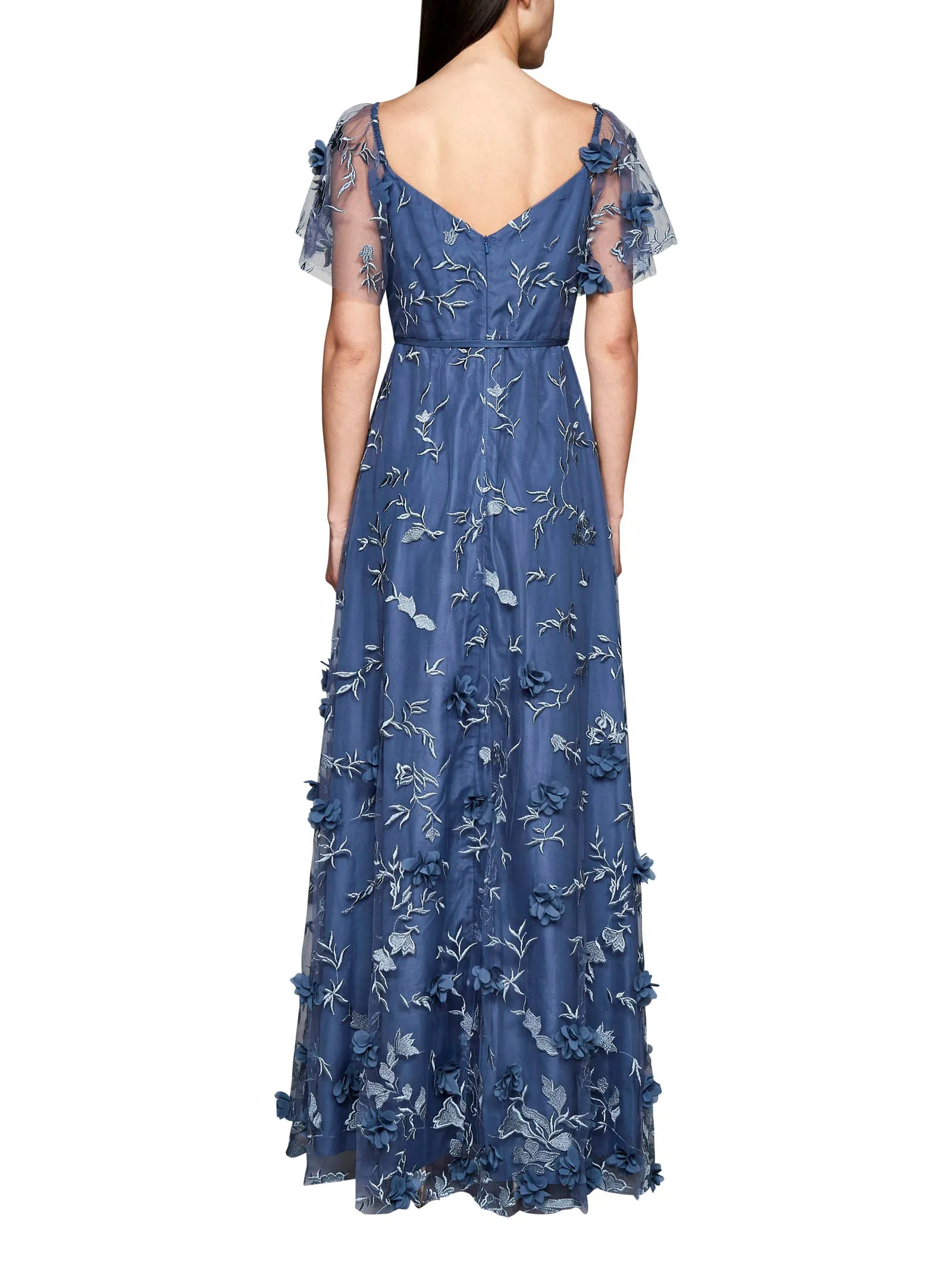 Marchesa Notte Portici Off-Shoulder Dress